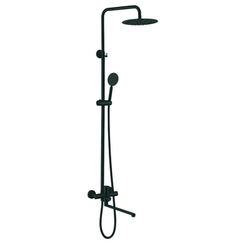 Душова система зі змішувачем Zerix Dax-006-J-35cm Чорна(ZX4829) ZX4829 фото