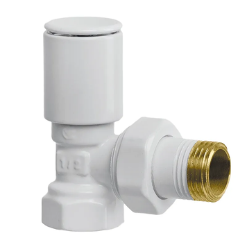 Кран для сушарки рушників кутовий Koer KR.531-2.Білий - 1/2 (KR4713) KR4713 фото