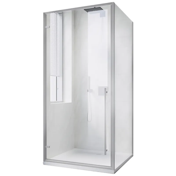 Душова кабіна без піддону Koer SR SC08-90x90x200-TR-01 прозоре скло Easy Clean 6мм, хром (KR5371) KR5371 фото