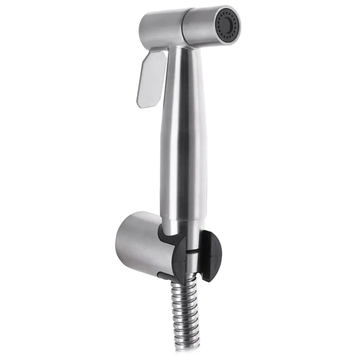 Гігієнічний набір (шланг+кронштейн+лійка) Zerix Bidet Set-006 Нерж (ZX3178) ZX3178 фото