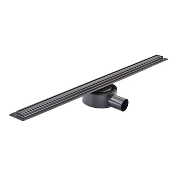 Душовий лінійний трап Mixxus Drain-05-70-Slim Чорний 30x700 із нержавіючої сталі (MI6170) MI6170 фото