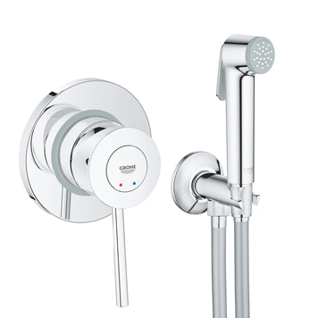 Набір 2 в 1 для туалету Grohe BauClassic (к-кт гіг.душа, змішувач прих.монтажу) (UA2904800S) UA2904800S фото