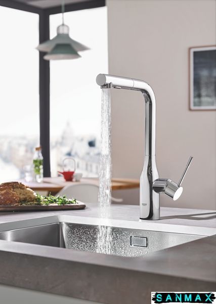 Змішувач для кухні з висувним виливом Grohe Essence New (30270000) 30270000 фото