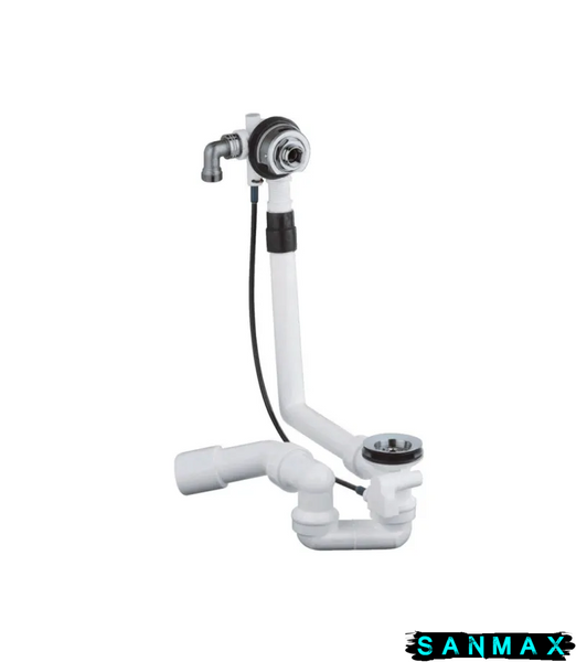 Сифон для ванни без комплекту верхньої монтажної частини GROHE Talentofill (28990000) напівавтоматичний з переливом, без ревізії (Колір хром) 1 1/2'' (28990000) 28990000 фото