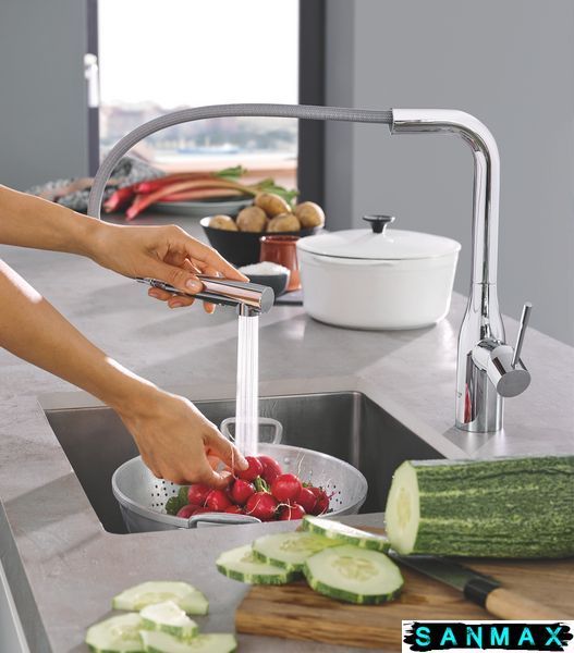 Змішувач для кухні з висувним виливом Grohe Essence New (30270000) 30270000 фото
