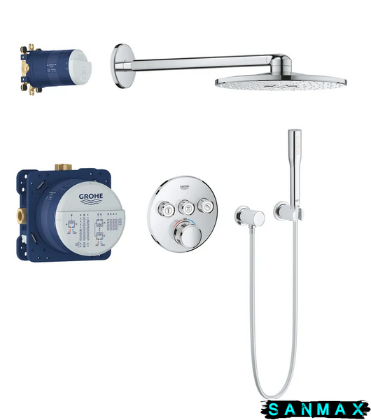 Вбудована душова система термостатична Grohe Grohtherm SmartControl (34705000) 34705000 фото