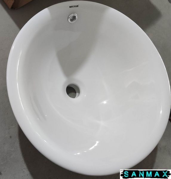 Раковина врізна на стільницю Mixxus Premium Topper-1601 470х470х180mm з переливом (MP6571) MP6571 фото