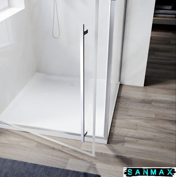 Душова кабіна без піддону Koer SR SC08-90x90x200-TR-01 прозоре скло Easy Clean 6мм, хром (KR5371) KR5371 фото