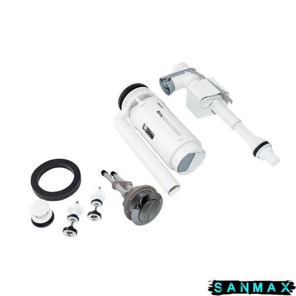 Бачок до унітазу-компакту Mixxus Quadro-0403-R Tank 640х360х835 зі зливною арматурою (MI8314) MI8314 фото