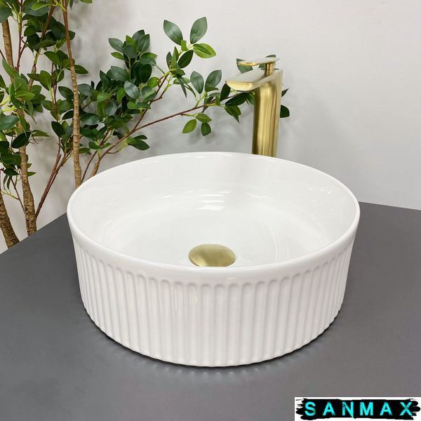 Умивальник (раковина) VBI BRINDISI WHITE накладний VBI-014100 фото