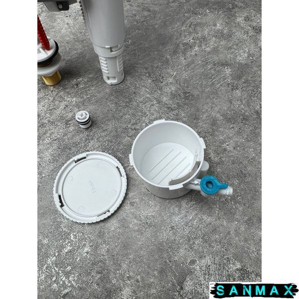 Комплект арматури Koer KT-0304-1/2": наповнювальна з універс. підв. + Холдер для пігулок для унітазу, лат.різьб.1/2" (KR5834) KR5834 фото