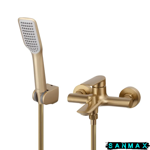 Змішувач для ванни з коротким виливом Koer KB-40028-12 Матове Золото (KR5307) KR5307 фото