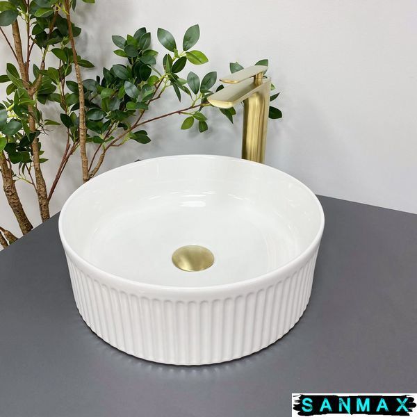Умивальник (раковина) VBI BRINDISI WHITE накладний VBI-014100 фото