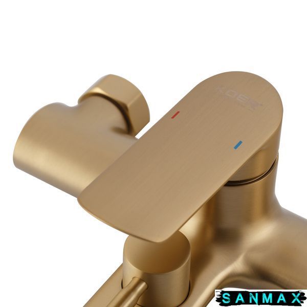 Змішувач для ванни з коротким виливом Koer KB-40028-12 Матове Золото (KR5307) KR5307 фото