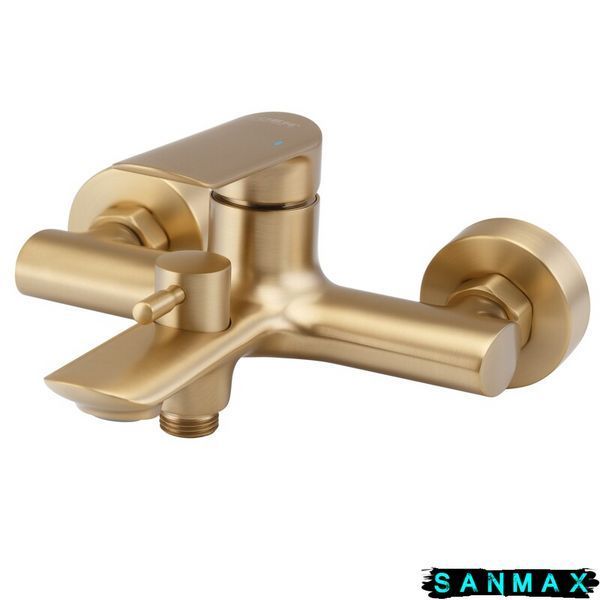 Змішувач для ванни з коротким виливом Koer KB-40028-12 Матове Золото (KR5307) KR5307 фото