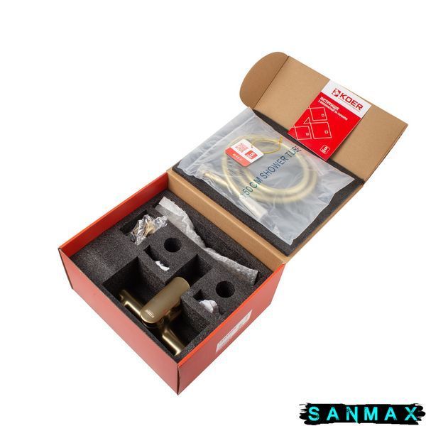Змішувач для ванни з коротким виливом Koer KB-40028-12 Матове Золото (KR5307) KR5307 фото
