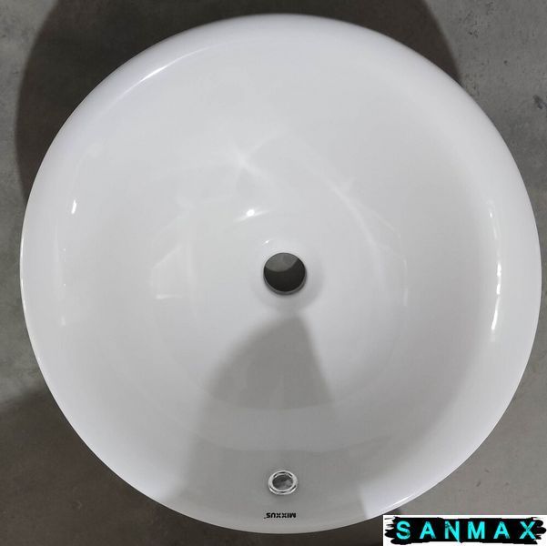 Раковина врізна на стільницю Mixxus Premium Topper-1601 470х470х180mm з переливом (MP6571) MP6571 фото