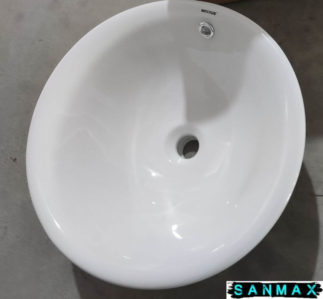 Раковина врізна на стільницю Mixxus Premium Topper-1601 470х470х180mm з переливом (MP6571) MP6571 фото