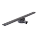 Душовий лінійний трап Mixxus Drain-05-70-Slim Чорний 30x700 із нержавіючої сталі (MI6170) MI6170 фото 1