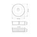 Умивальник (раковина) VBI BRINDISI WHITE накладний VBI-014100 фото 2