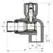 Кран радіаторний 20x1/2 кутовий PPR Koer K0157.PRO 90 (KP0201) KP0201 фото