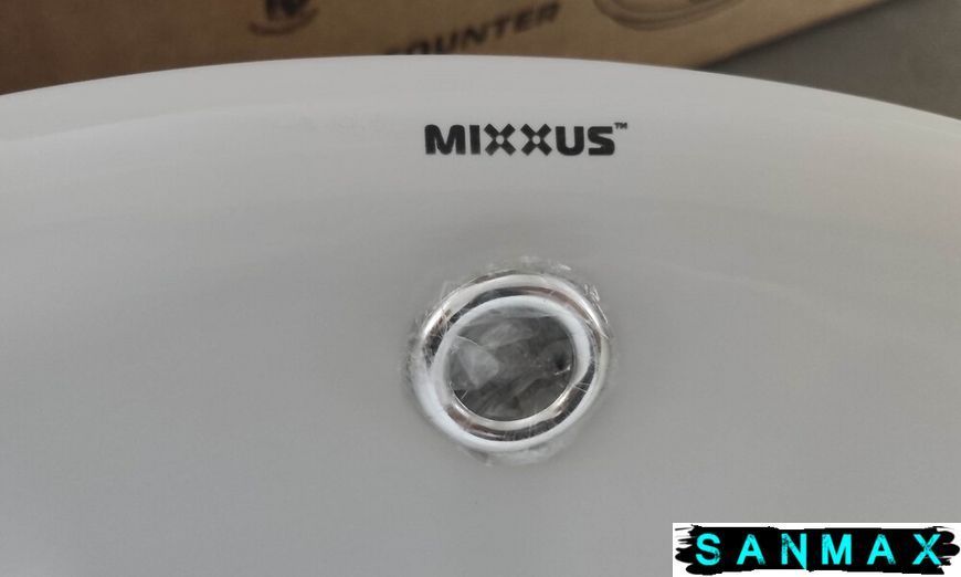 Раковина врізна на стільницю Mixxus Premium Topper-1601 470х470х180mm з переливом (MP6571) MP6571 фото