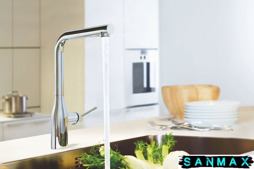Змішувач для кухні з висувним виливом Grohe Essence New (30270000) 30270000 фото