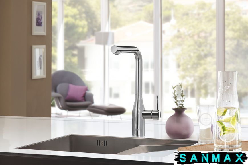 Змішувач для кухні з висувним виливом Grohe Essence New (30270000) 30270000 фото