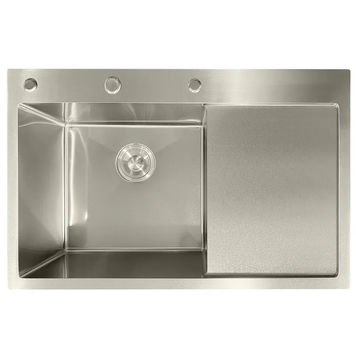 Кухонна інтегрована мийка Mixxus MH7849L Nano-Silver (3.0/0.8) колір нержавійка (MI7048) MI7048 фото