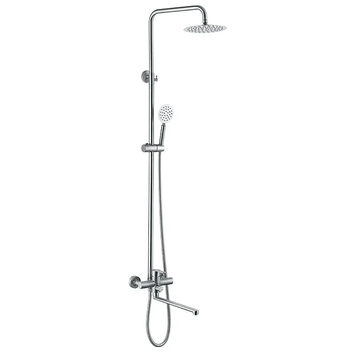 Душова система зі змішувачем Zerix Dax-006-J-35cm Нерж (ZX4828) ZX4828 фото
