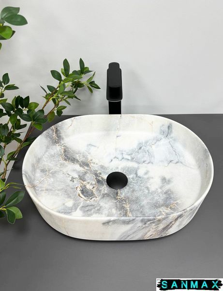 Умивальник накладний Vbi Verona 50 Granit Матовий VBI-011304 фото