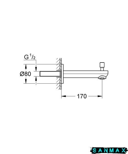 Вилив для ванни Grohe Eurosmart Cosmopolitan (13262000) 13262000 фото