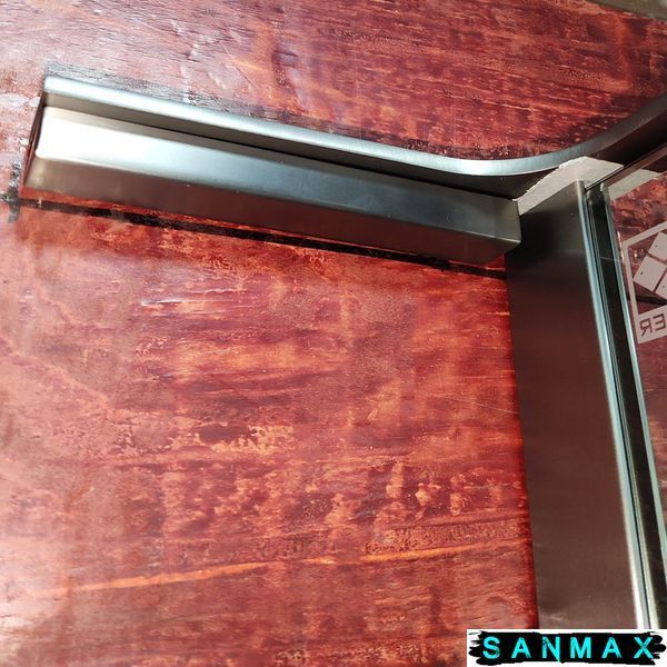 Душова перегородка Koer SR SP02-100x200-TR-07 Walk-In прозоре скло Easy Clean 8мм, графіт (KR5397) KR5397 фото