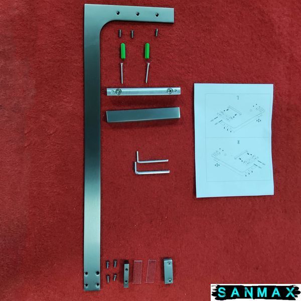 Душова перегородка Koer SR SP02-100x200-TR-07 Walk-In прозоре скло Easy Clean 8мм, графіт (KR5397) KR5397 фото