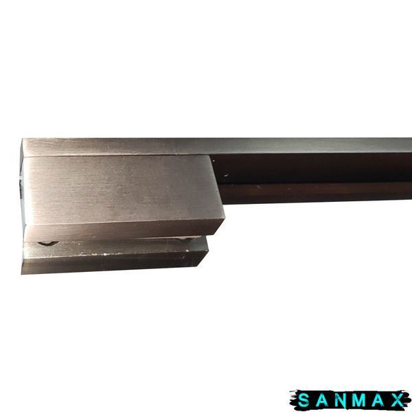 Душова перегородка Koer SR SP02-100x200-TR-07 Walk-In прозоре скло Easy Clean 8мм, графіт (KR5397) KR5397 фото