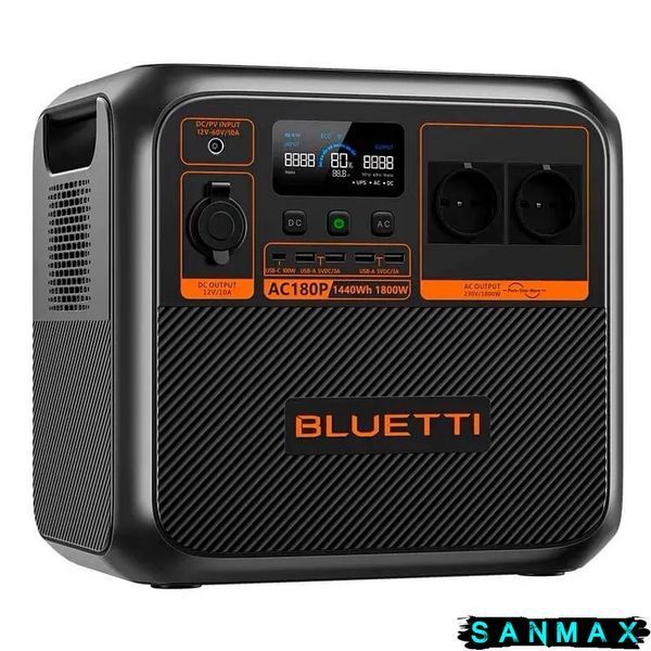 Зарядна станція Bluetti AC180P 1800 Вт, 1440 Вт/год (BL0555) BL0555 фото