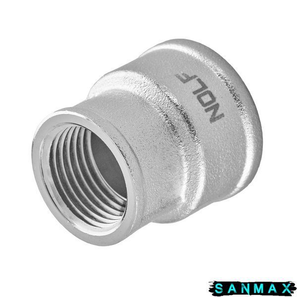 Муфта нікельована 3/4х1 Nolf Nfc.C0810-N (NF3077) NF3077 фото