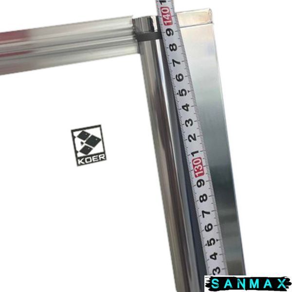 Шторки скляні на ванну Koer SR BS05-90x140-TR-01 прозоре скло Easy Clean 6мм, хром (KR5372) KR5372 фото