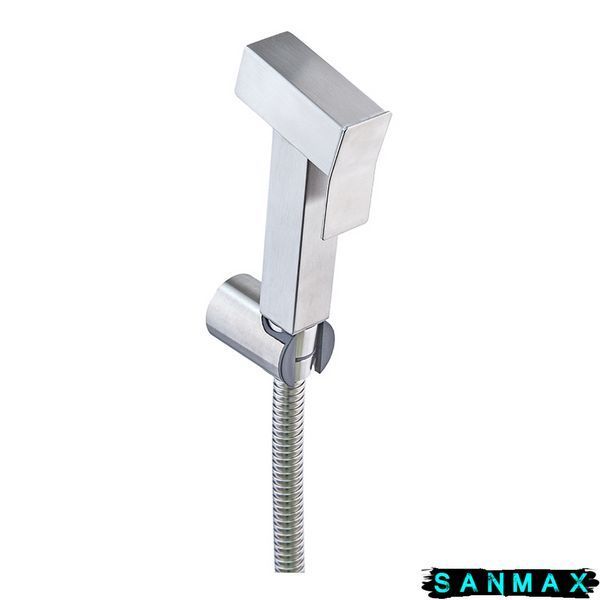 Гігієнічний набір (шланг+кронштейн+лійка) Zerix Bidet Set-008.Sus Нерж Блістер (ZX4975) ZX4975 фото