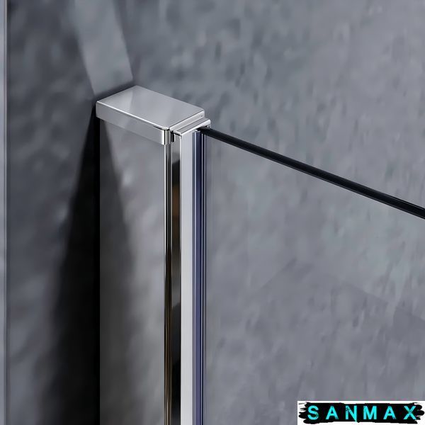Шторки скляні на ванну Koer SR BS05-90x140-TR-01 прозоре скло Easy Clean 6мм, хром (KR5372) KR5372 фото