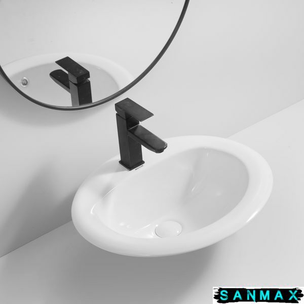 Раковина врізна на стільницю Mixxus Premium Topper-1602 515х400х200mm з отвором під змішувач (MP6572) MP6572 фото
