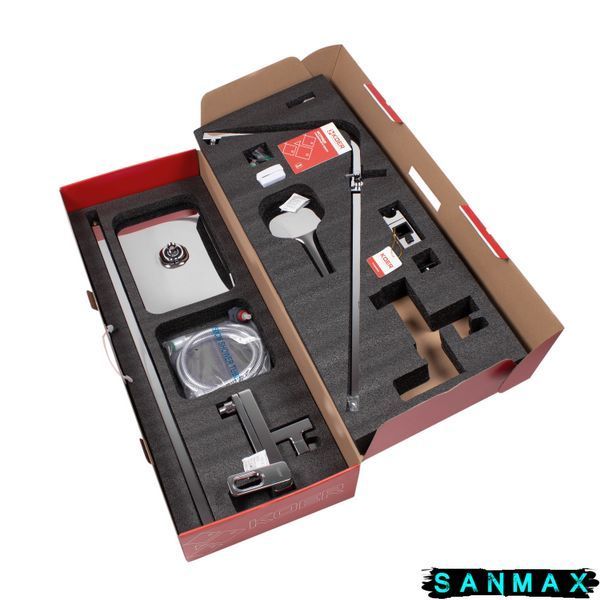 Душова система зі змішувачем Koer KB-56031-01, 3 функції Хром (KR5438) KR5438 фото