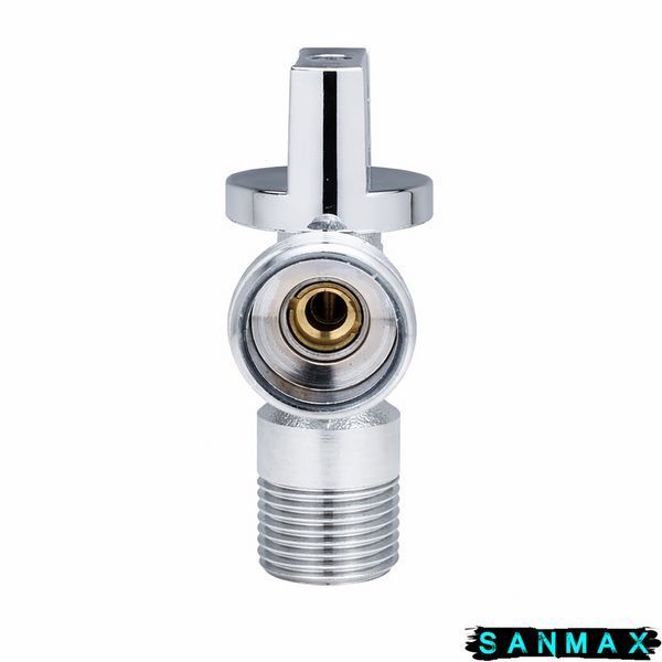 Кран кульовий для підключення сантехприладів Sanlux ST-80 - 1/2"x3/4" (SL2931) SL2931 фото