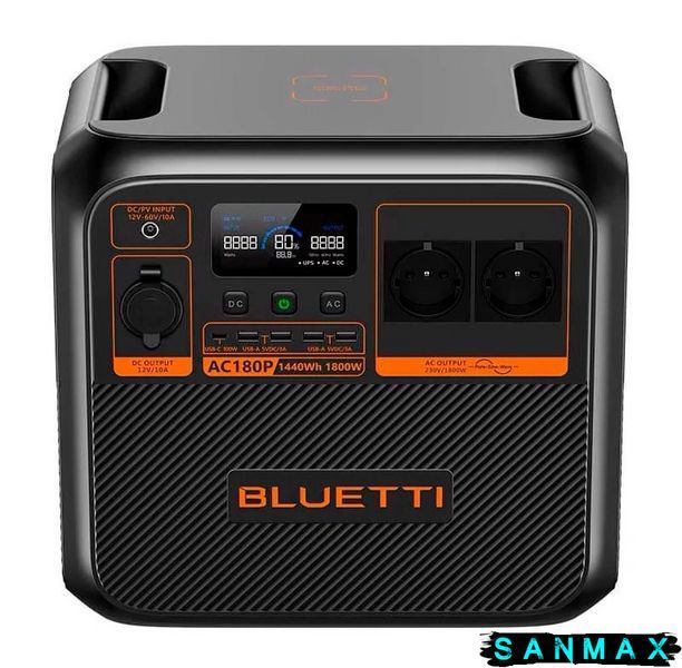 Зарядна станція Bluetti AC180P 1800 Вт, 1440 Вт/год (BL0555) BL0555 фото