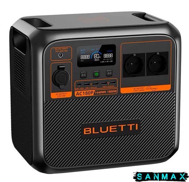 Зарядна станція Bluetti AC180P 1800 Вт, 1440 Вт/год (BL0555) BL0555 фото