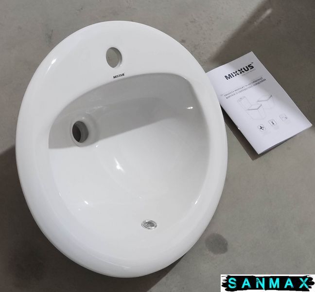 Раковина врізна на стільницю Mixxus Premium Topper-1602 515х400х200mm з отвором під змішувач (MP6572) MP6572 фото