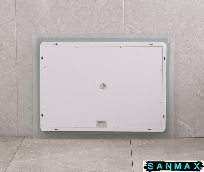 Дзеркало Mixxus Flat MR04-100x60 (часы, Led-подсветка, антизапотевание) (MI6008) MI6008 фото