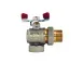 Кран з американкою кутовий 3/4 Waterpro Червоний метелик (WP2896) WP2896 фото 1