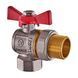 Кран з американкою кутовий 3/4 Waterpro Червоний метелик (WP2896) WP2896 фото 2