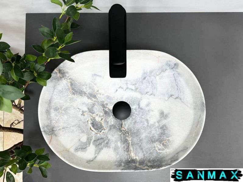 Умивальник накладний Vbi Verona 50 Granit Матовий VBI-011304 фото